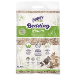 Bunny Lecho Natural Lino 12,5 L Para Conejos Y Roedores